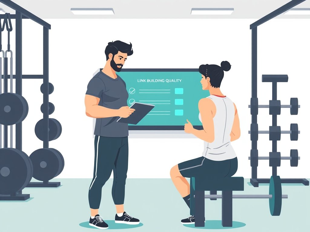 Trainer en atleet evalueren kwaliteitsscores op een tablet terwijl sportuitrusting op tafel ligt.