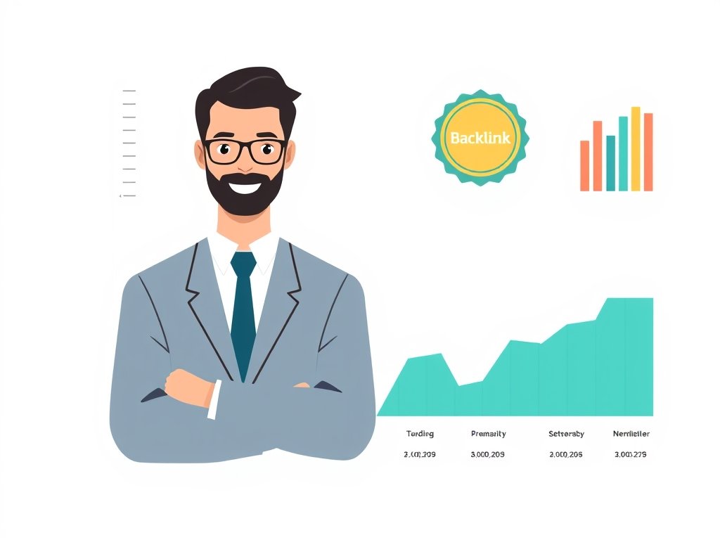 Teamleden beoordelen een kwaliteitschecklijst en backlinks-kwaliteitsmetrics op een scherm.
